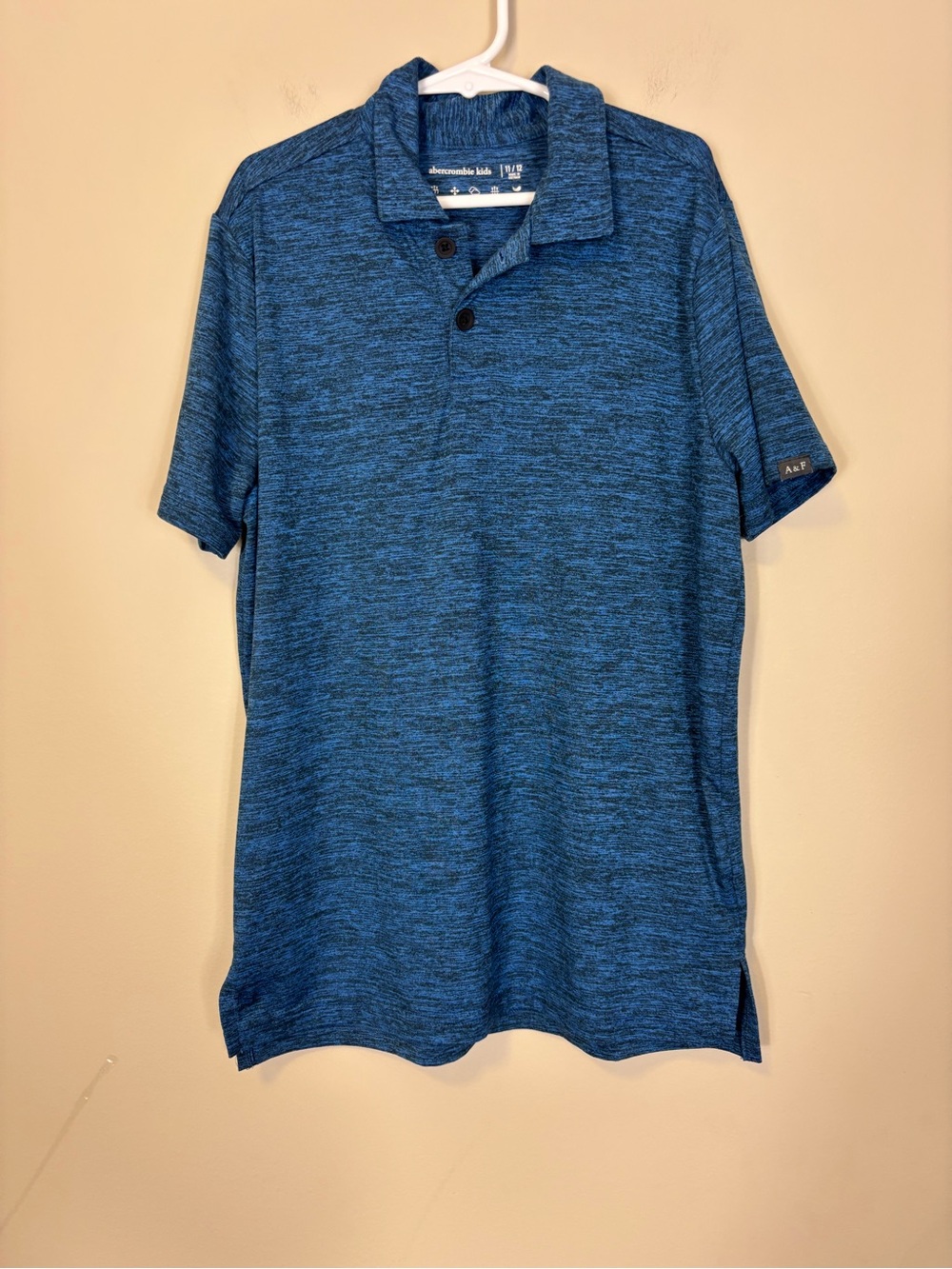abercrombie kids Blue Heather Polo - Short Sleeve 11/12